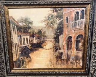 Framed Michael Longo Afternoon River Wall-Art.