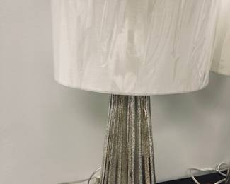 Set of 2 Glass Star Table Lamps by Regina Andrew.