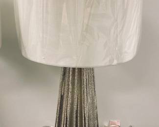 Set of 2 Glass Star Table Lamps by Regina Andrew.