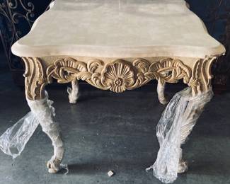 Marble Top Side Table.