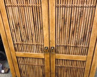 Bamboo Media Cabinet/Desk.