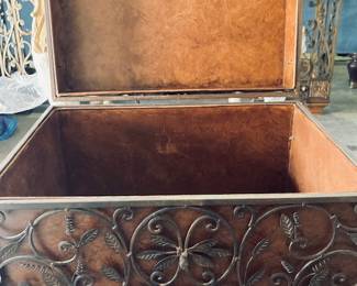 Ornate Decorative Metal Chests. Lockable. 2 Available.