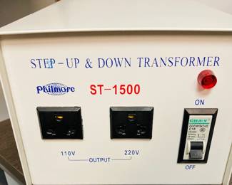Philmore ST-1500 Step Up & Down 110v - 220v Transformer.
