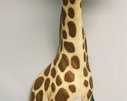 Large Beetling Baby Giraffe African Safari 3D Wall Decor.