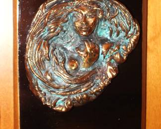 Lady Sculpture wall plaque.