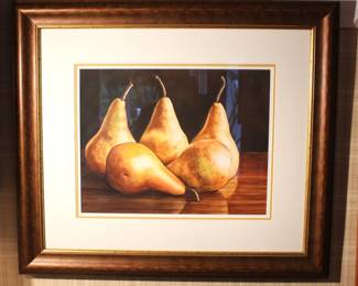 Watercolor "Pears" Carol Creel. BUY IT NOW! $175.00 26 3/4" X 30 3/4" Original price $900.00