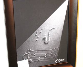 Framed 3-D Art by M. Strain.