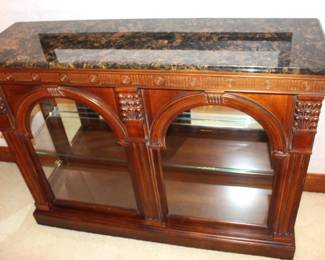 Display Cabinet/Console side glass doors. BUY IT NOW! $325.00. 14 1/2" D X 48" W x 35 1/2" H.