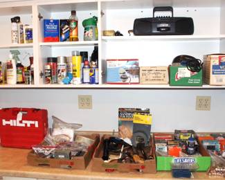 Various tools and hardware.