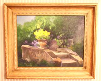 "Garden Steps, Afton Villa" Orig. Oil by Elayne Kuehler BUY IT NOW! $150.00. 11" X 14" Orig. price $700.