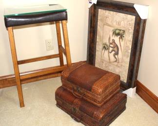 We have lots of small furniture items and home decor.