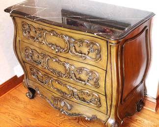 Bombay Chest w/Marble Top. BUY IT NOW! $295.00. 41 1/2" W x 20" D x 37" H.