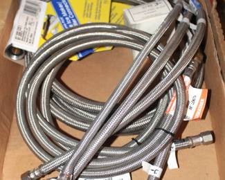 Plumbing water supply lines.