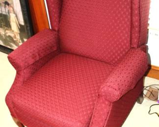 Wingback recliner.