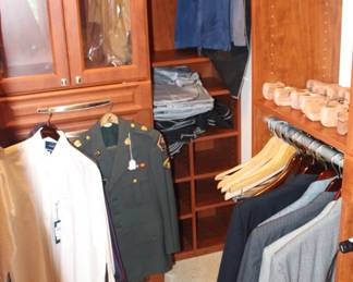 Variety of men's clothing.