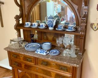 Beautiful Marble Top Buffet