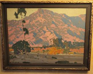 Vintage Hanson Puthuff oil serigraph