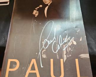 Paul Anka autographed program