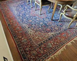 antique Persian Kashan 140" x 106" - over 100 years old in very fine condition