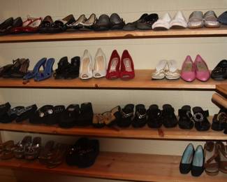 Ladies shoes, handbags, clothing