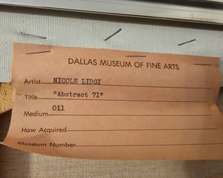 "Abstract 71" original oil painting by artist Nicole Lidji