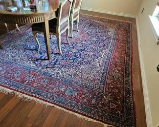 antique Persian Kashan 140" x 106" - over 100 years old in very fine condition