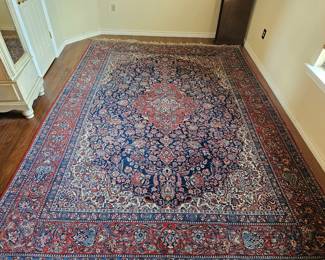 antique Persian Kashan 140" x 106" - over 100 years old in very fine condition