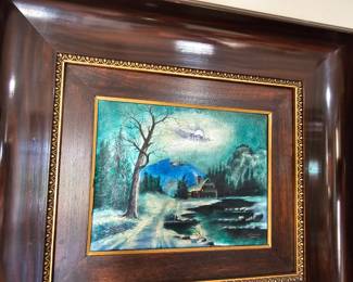 French Limoges enamel on copper miniature 