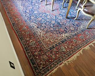 antique Persian Kashan 140" x 106" - over 100 years old in very fine condition