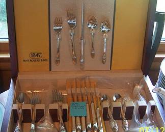Rogers " First Love" flatware w/ case