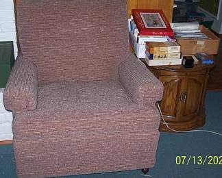 Arm chair and lamp table