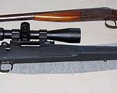 Hopkins & Allen 1890's 12 ga. shotgun, Remington 700 / 22-250
