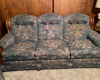 SOFA AND MATCHING CHAIR.