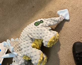 One of over 100 dog toys