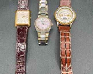 Fossil and Gruen Watch Trio