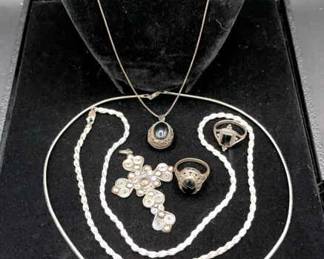 Sterling and Onyx Jewelry