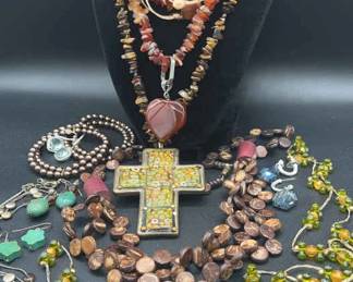 Beaded and Natural Costume Jewelry