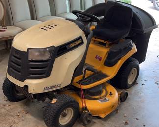 Club Cadet Riding Lawn Mower with Bagger Attachment