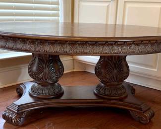 Chunky Double Pedestal Coffee Table
