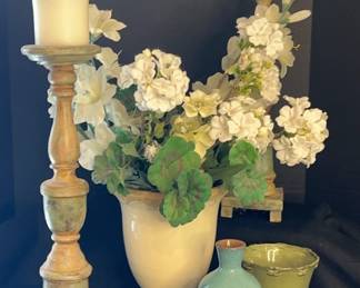 Vase and Candlestick Decor