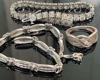 Sterling Silver and Diamonds