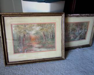 FRAMED SILK EMBROIDERY