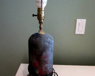 RAKU POTTERY LAMP