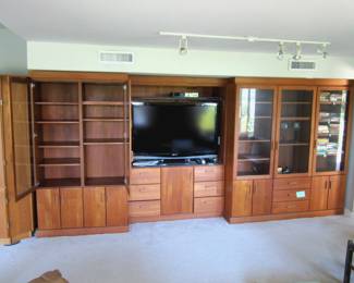 LARGE WALL UNIT WITH TONS OF STORAGE SPACE