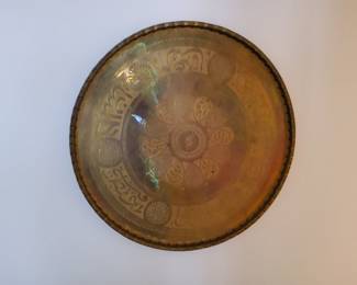 Middle Eastern Large Brass Tray