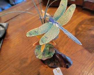 Bovano Cheshire glass and metal sculpture