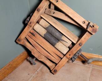 Wringer from old clothes washer