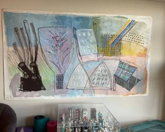 Original Calman Shemi Soft Painting 92"x60"