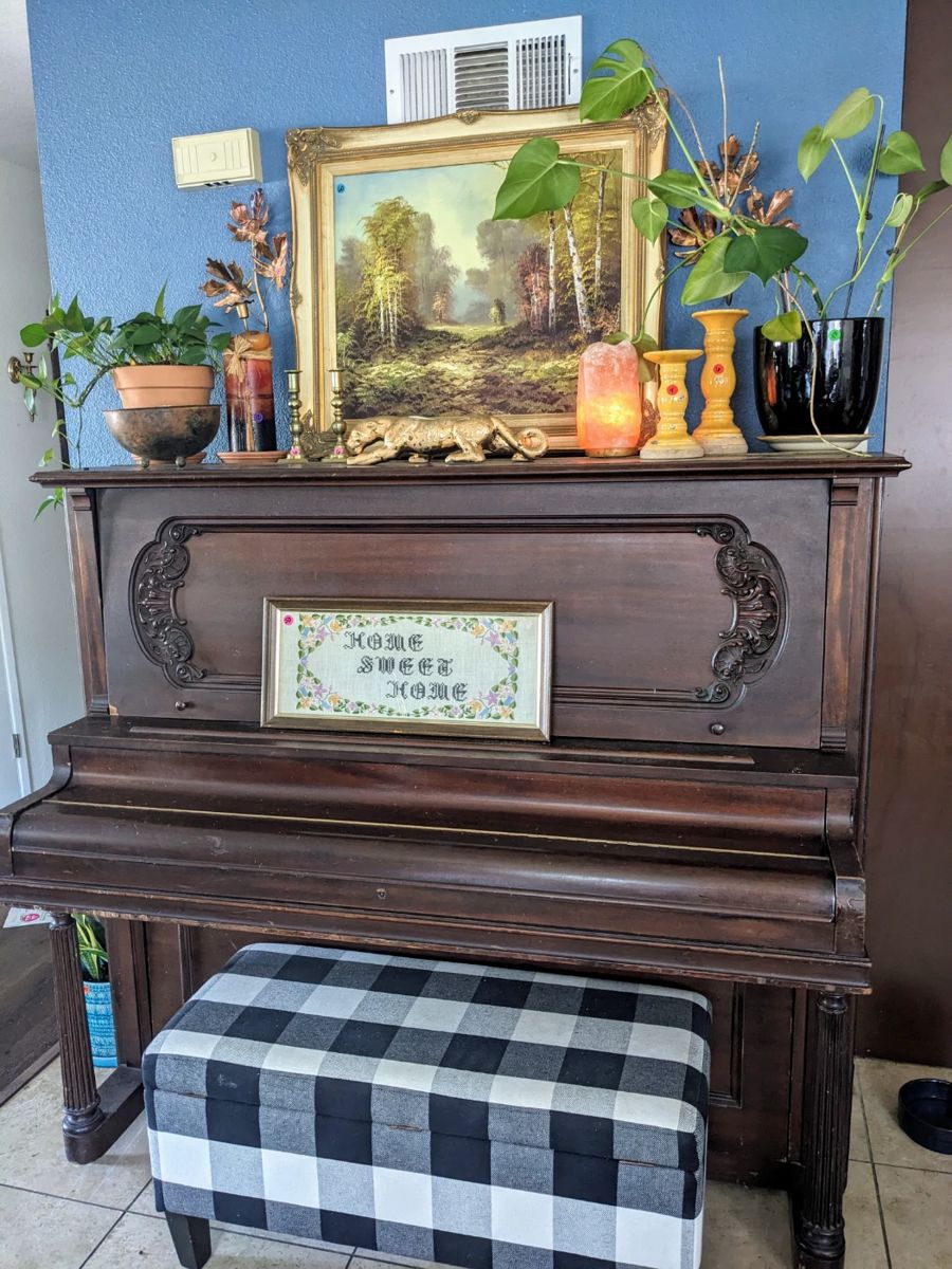 1908 Vose & Sons Upright Piano from a local music studio that closed down. We also have the stool not pictured.