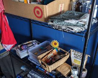 Art & Craft Supplies 
6 Large Bins of Fabric not yet pictured!